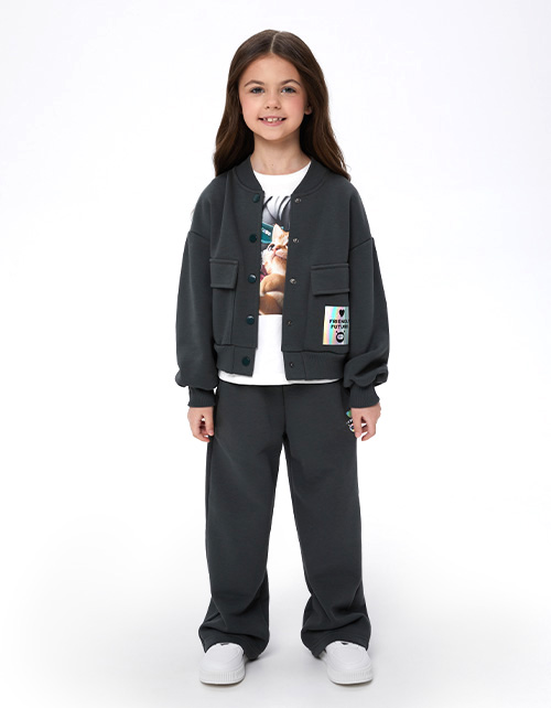 Жакет-бомбер для девочки Жакет-бомбер для девочки