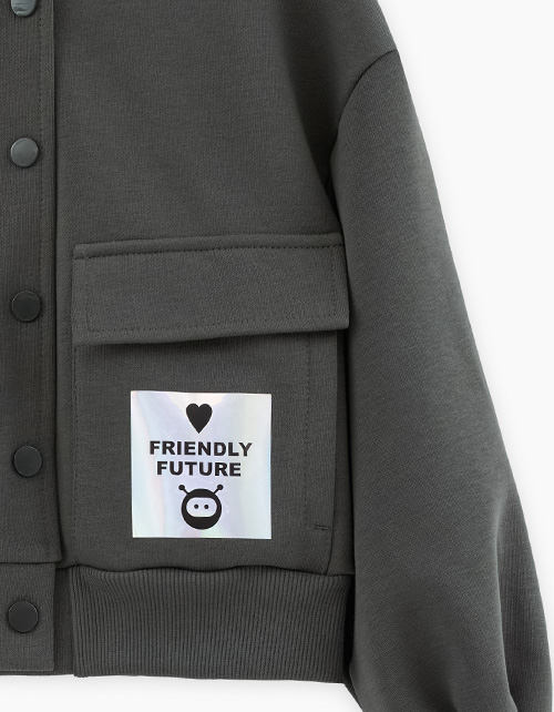 Жакет-бомбер для девочки Жакет-бомбер для девочки