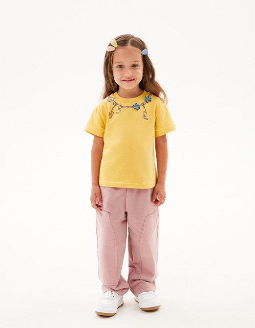 Широкие брюки для девочки