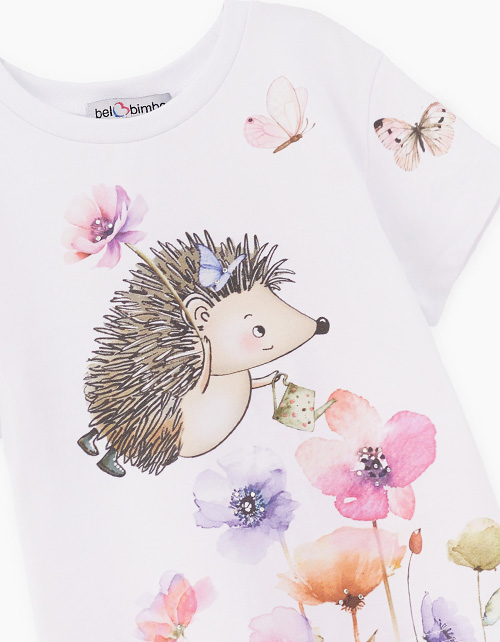 Белая футболка для девочки