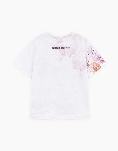 Белая футболка для девочки