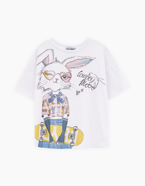 Белая футболка для девочки