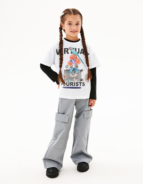 Белая футболка для девочки