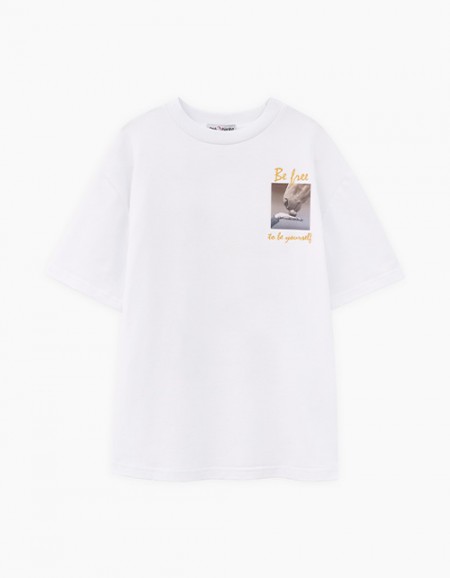 Белая футболка для девочки Белая футболка для девочки