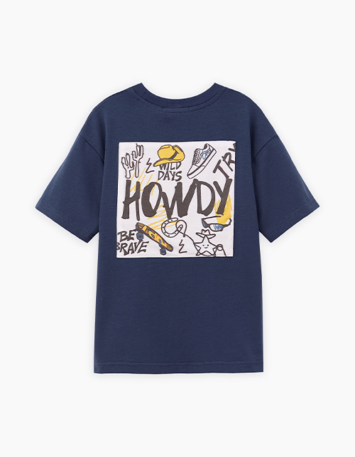 Футболка оттенка деним для мальчика