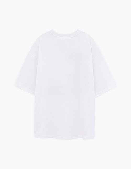 Дизайнерская белая футболка для девочки