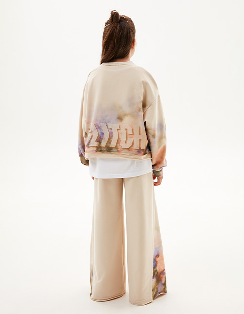 Брюки широкие для девочки