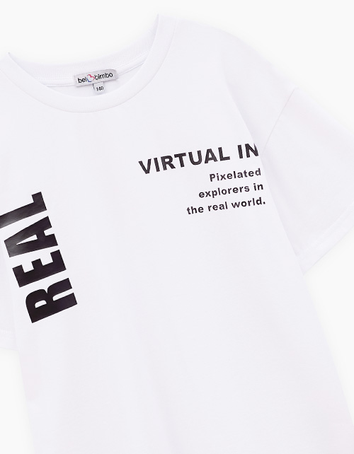 Белая футболка для мальчика