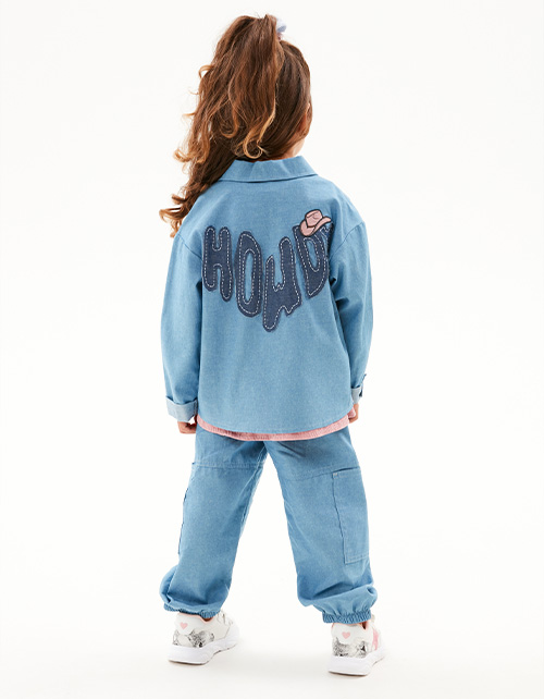 Джинсовая рубашка для девочки