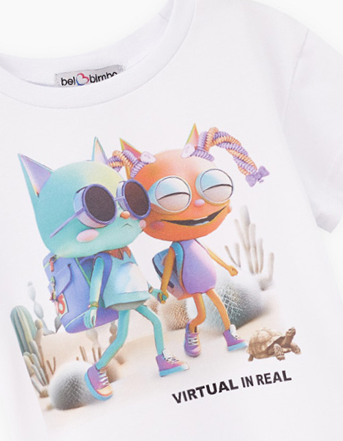 Белая футболка для девочки