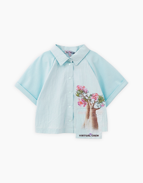 Кроп-рубашка для девочки