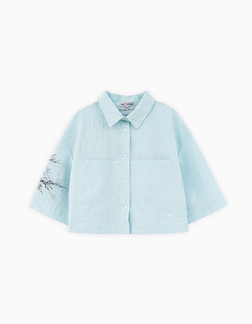 Кроп-рубашка для девочки Кроп-рубашка для девочки