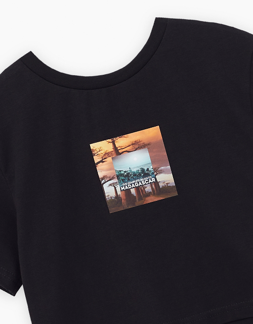 Чёрный топ для девочки