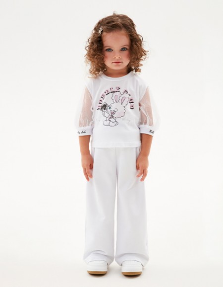 Белая футболка для девочки