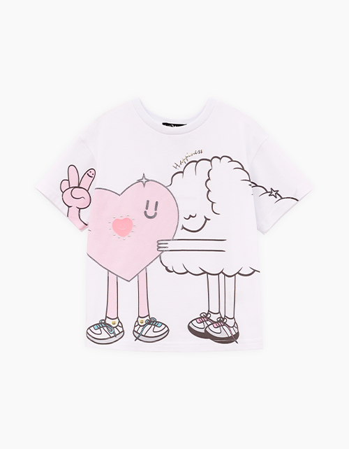 Белая футболка для девочки