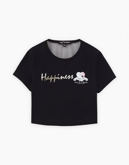 Чёрный топ для девочки