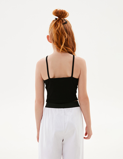 Чёрный топ для девочки