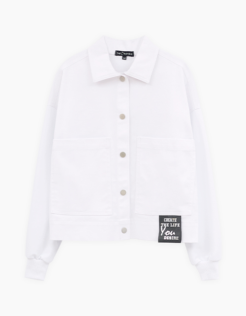 Белый жакет-джуда для девочки Белый жакет-джуда для девочки