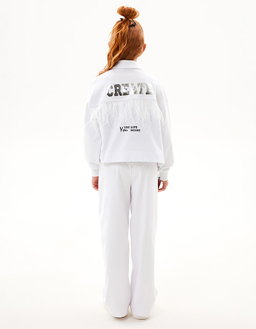 Белый жакет-джуда для девочки Белый жакет-джуда для девочки