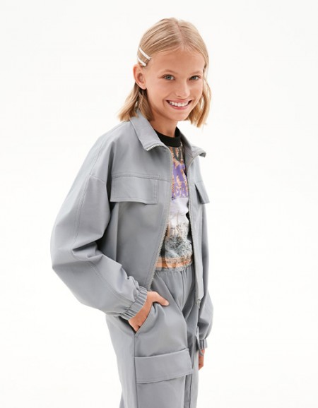 Жакет в утилитарном стиле для девочки