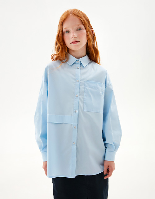 Голубая блузка для девочки Голубая блузка для девочки