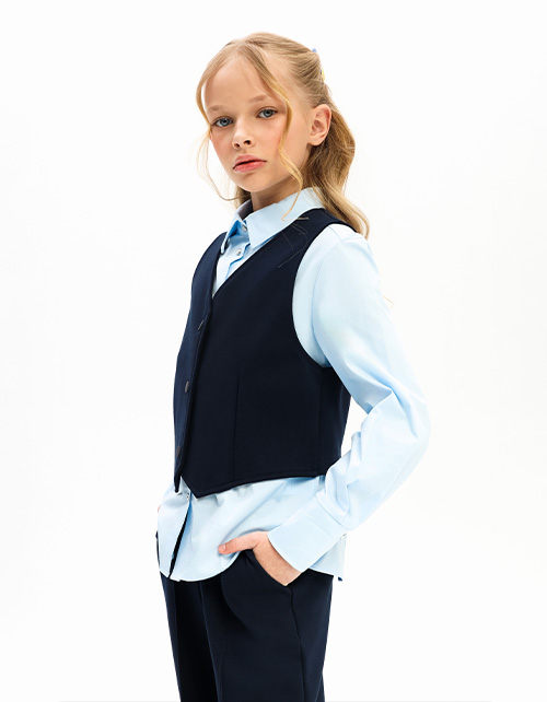 Голубая блузка для девочки Голубая блузка для девочки