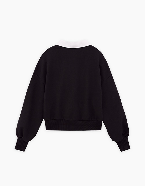 Чёрный джемпер-обманка для девочки Чёрный джемпер-обманка для девочки