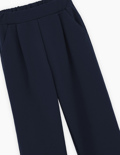 Тёмно-синие брюки для девочки