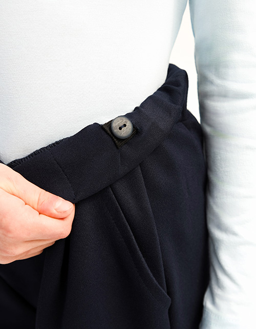 Тёмно-синие брюки для девочки