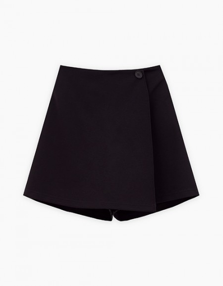 Чёрная юбка-шорты для девочки