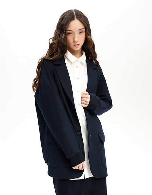 Тёмно-синий жакет для девочки Тёмно-синий жакет для девочки