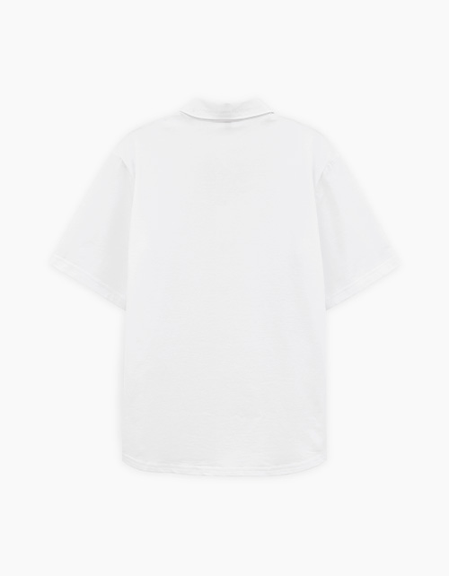 Белая рубашка с коротким рукавом для мальчика