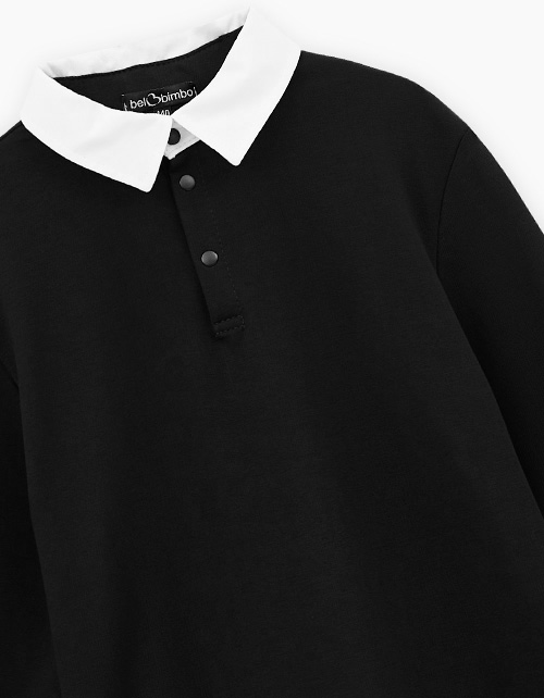 Чёрный джемпер-обманка для мальчика Чёрный джемпер-обманка для мальчика