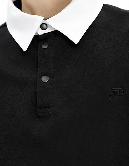 Чёрный джемпер-обманка для мальчика Чёрный джемпер-обманка для мальчика