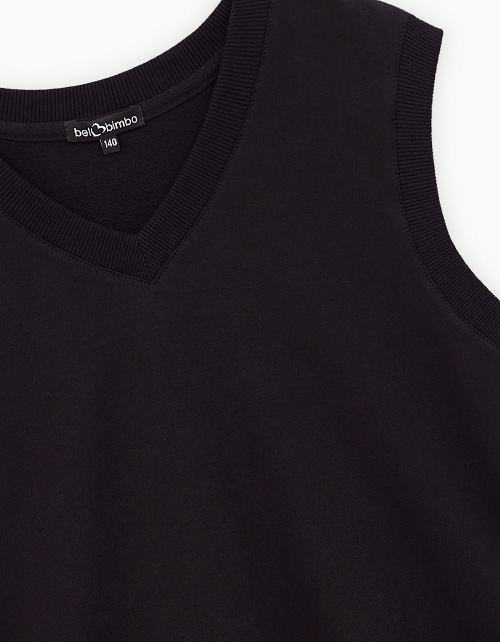 Чёрный жилет для мальчика