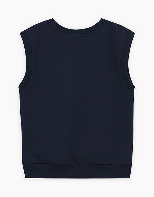 Тёмно-синий жилет для мальчика