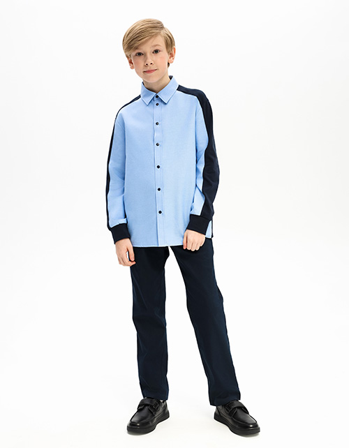 Тёмно-синие брюки для мальчика