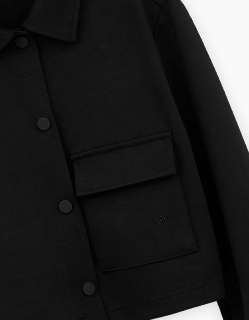 Чёрный укороченный жакет для девочки