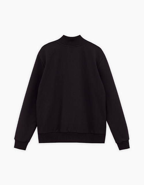 Чёрный жакет-бомбер для мальчика