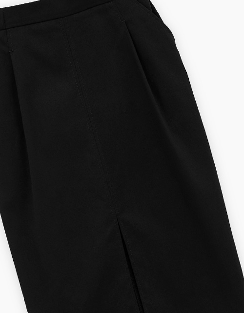 Чёрная юбка-миди для девочки