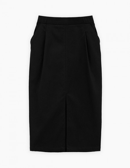 Чёрная юбка-миди для девочки