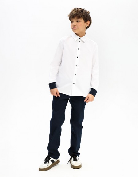 Тёмно-синие брюки для мальчика