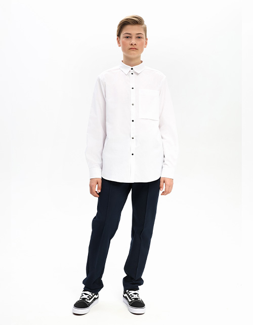 Белая рубашка для мальчика Белая рубашка для мальчика