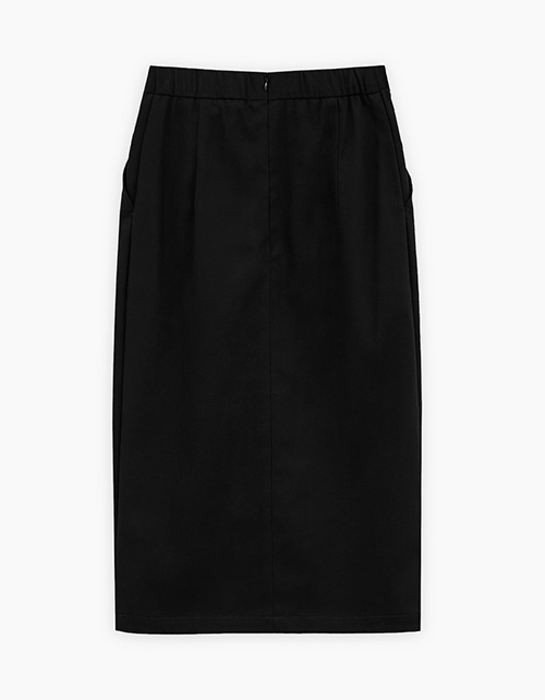 Чёрная юбка-миди для девочки