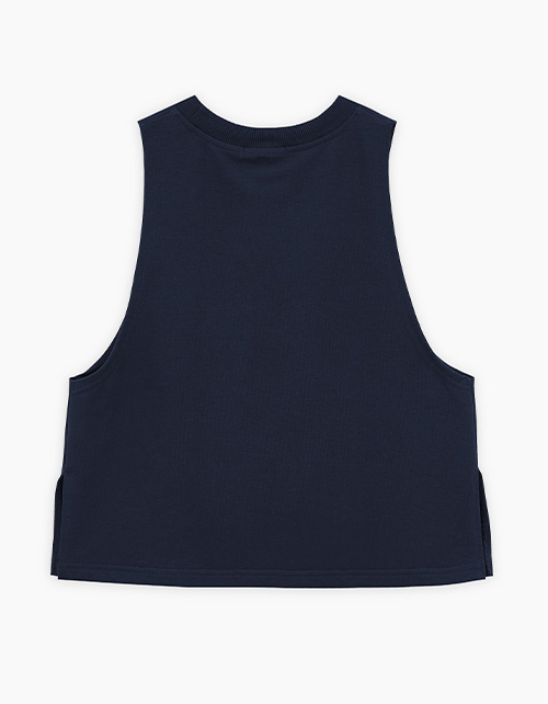 Тёмно-синий жилет для девочки