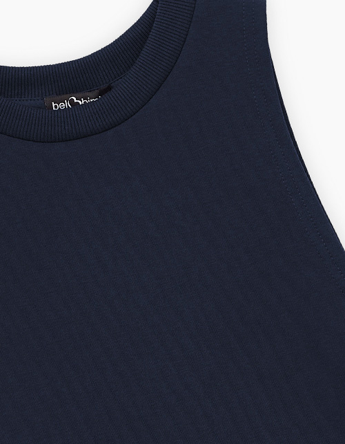 Тёмно-синий жилет для девочки