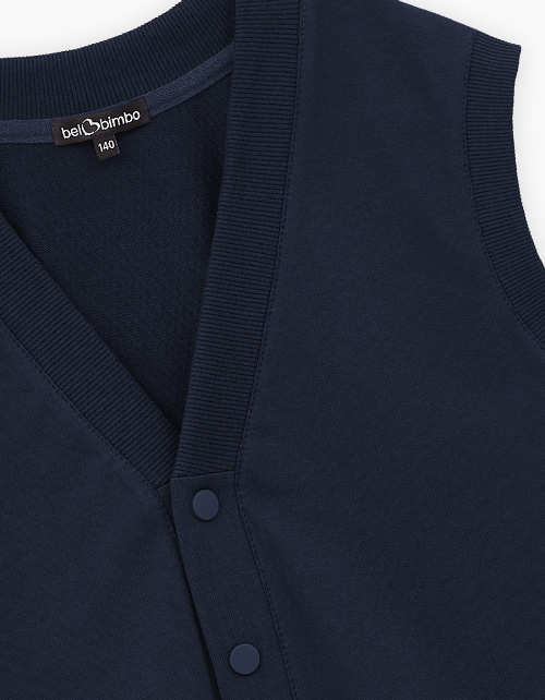 Тёмно-синяя жилетка для мальчика Тёмно-синяя жилетка для мальчика