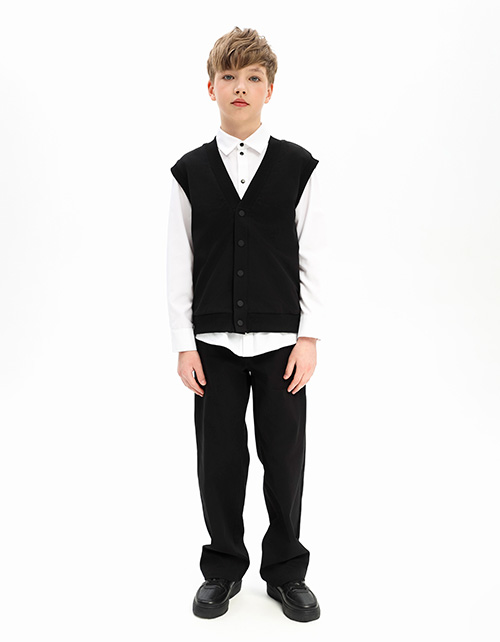 Чёрная жилетка для мальчика Чёрная жилетка для мальчика