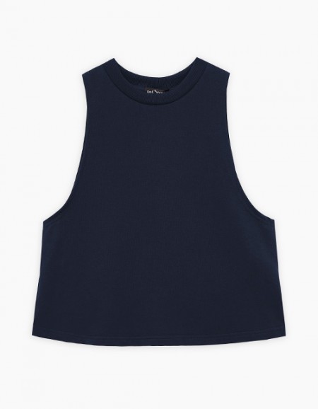 Тёмно-синий жилет для девочки