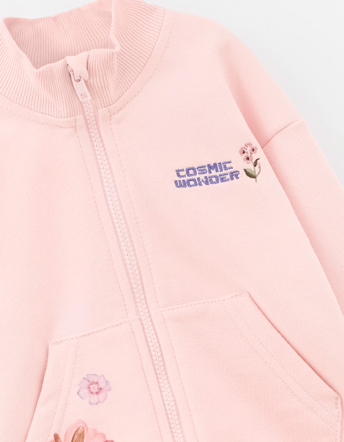 Светло-розовый жакет для девочки Светло-розовый жакет для девочки
